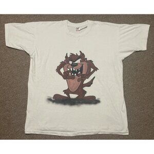 Vintage 90s XXL Taz Looney Tunes Airbrush Graffiti FOTL Single Stitch T-Shirt